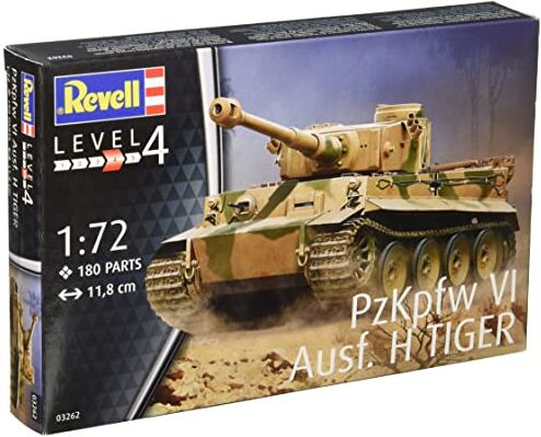 Revell 03262 PzKpfw VI Ausf. H Tiger Modellino in plastica non verniciata, scala 1:72