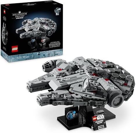 Lego Star Wars Millennium Falcon, Modellino da Costruire per Adulti, Kit Astronave da Collezione, Veicolo Arredamento Casa dal Film Una Nuova Speranza, Idee Regalo per Lui, Lei, Marito o Moglie