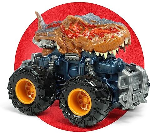 Oriate Dinosaur Cars Toys for Kids 3-5, Friction Powered 1 confezione T-Rex Push and Go Car Monster Truck Dino Toy Gifts for Birthday 209-R3