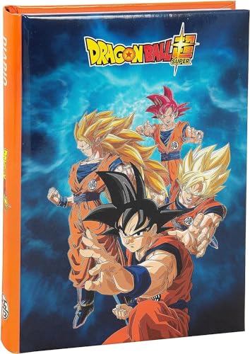 PRESTIGE & DELUXE Agenda compatibile con diario scuola Dragonball F.to Standard 18x14 cm 2024/2025 + portachiave fischietto e penna colorata