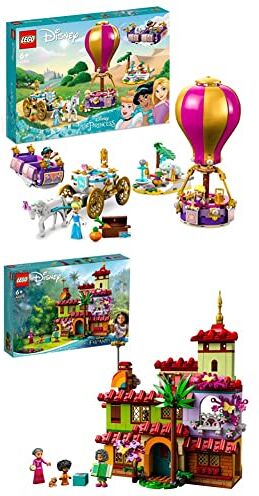 Lego 43216 Disney Princess Il Viaggio Incantato della Principessa con Mini Bamboline Cenerentola & 43202 Disney la Casa dei Madrigal, Giochi per Bambini e Bambine, Casa delle Bambole