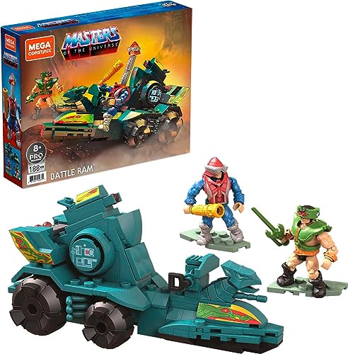 MEGA Construx Masters of the Universe Battle Ram con 188 Mattoncini, Giocattolo per Bambini 8+Anni,