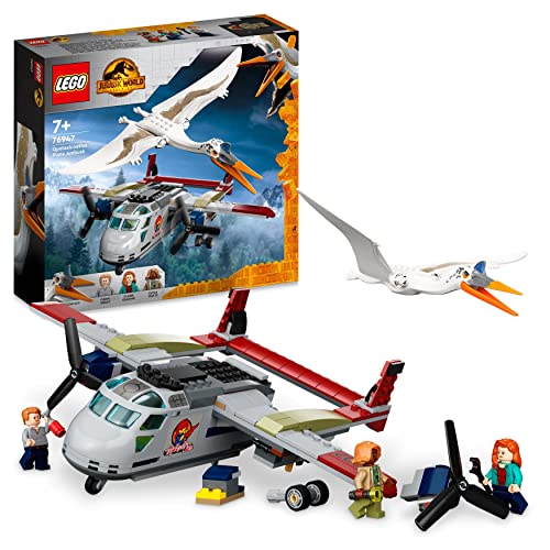 Lego Jurassic World Quetzalcoatlus: Agguato Aereo, Set con Aeroplano, Dinosauro Giocattolo e 3 Minifigure, Giochi per Bambini e Bambine dai 7 Anni, Idea Regalo Fan dei Dino