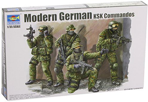 Trumpeter Modern German KSK Commandos Figure Set (4 Pezzi), Scala 1/35