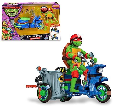 Giochi Preziosi – TARTARUGHE NINJA 2023 CAOS MUTANTE – MOTO CON FUNZIONE COMBATTIMENTO E PERSONAGGIO RAFFAELLO INCLUSO – COMPATIBILE CON TUTTI I PERSONAGGI BASE – PER BAMBINI A PARTIRE DAI 4 ANNI