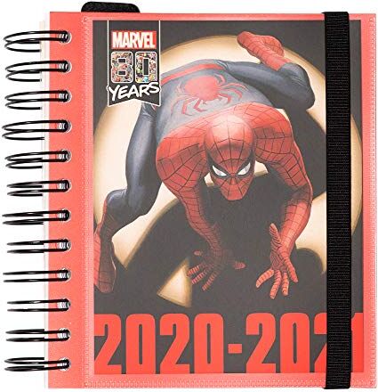 Grupo Erik Diario Scuola Giornaliero 2020/2021 Spiderman, Marvel Classic, 11 mesi, daily planner, 14x16 cm