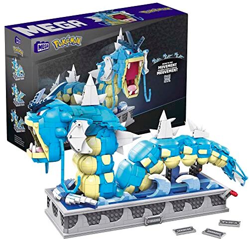 MEGA Pokémon Kinetic Gyarados set di costruzioni con 2186 mattoncini e pezzi compatibili, arti snodati, set regalo per costruttori adulti, regalo per collezionisti