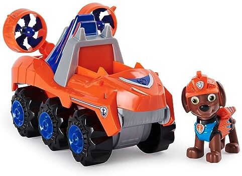 Paw Patrol Veicolo Dino Rescue di Zuma   Veicolo Motore a retrocarica   Personaggio Dinosauro Misterioso Inclusi   Giochi Bambini dai 3 Anni in su