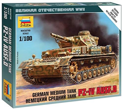 Zvezda Modellino Carro Armato German Medium Tank Pz-4 AUSF.D Scala 1:100