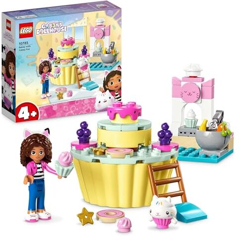 Lego La Casa delle Bambole di Gabby Divertimento in Cucina con Dolcetto, Giocattolo con i Personaggi di Gabby e Dolcetto, Cupcake da Decorare e Accessori, Giochi per Bambine e Bambini dai 4 Anni