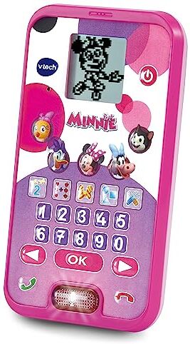 VTech - Minnies-Telefono Cellulare educativo, Nero, Medio, , Versione Tedesca