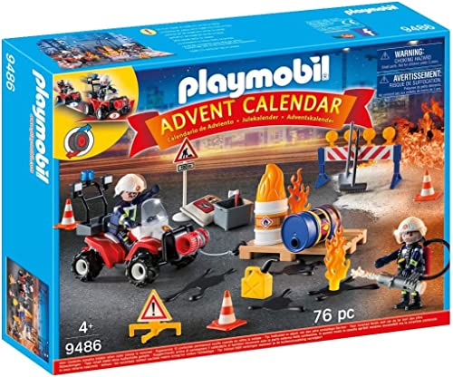 Playmobil Calendario dell'Avvento "Vigili del Fuoco in azione", Dai 4 anni