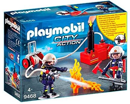 Playmobil City Action , Squadra dei Vigili del Fuoco con pompa d'acqua, Dai 5 anni