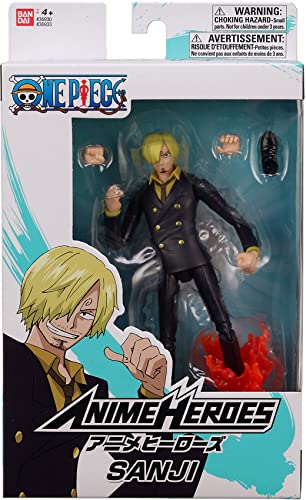 Bandai Anime Heroes One Piece Action figure Anime heroes 17 cm Sanji