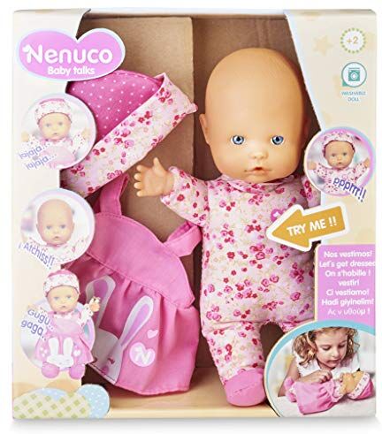 Nenuco Baby Talks Ci Vestiamo! Bambola con Suoni per Bambine/i da 1 Anno,