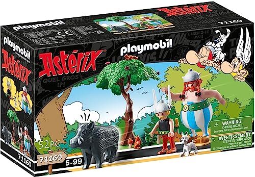 Playmobil Asterix  Caccia al Cinghiale, Giocattoli per Bambini dai 5 Anni