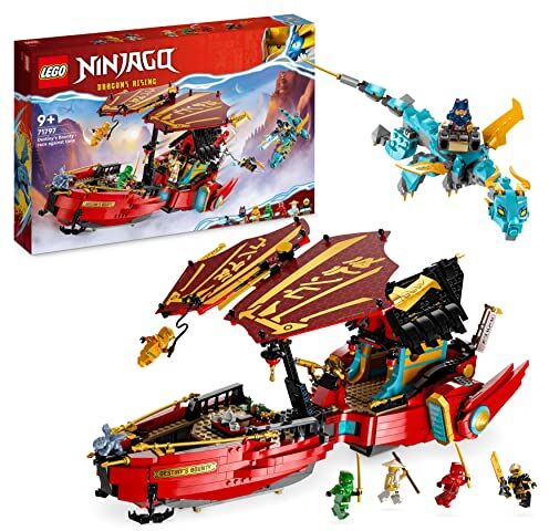 Lego NINJAGO Il Vascello del Destino Corsa Contro il Tempo, Set con Nave Giocattolo Volante, 2 Figure di Drago e 6 Minifigure, Idea Regalo di Compleanno, Giochi per Bambini e Bambine da 9 Anni