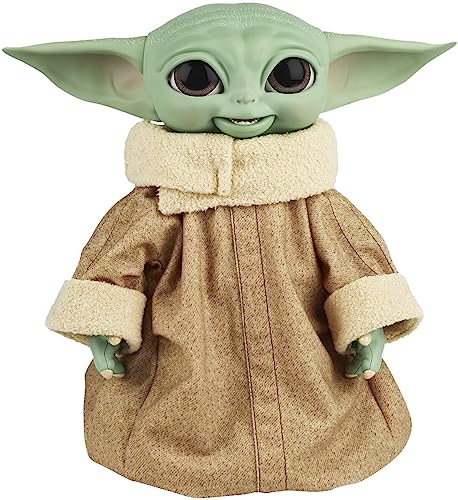 Star Wars , Hasbro Grogu Golosone Galattico, The Child Animatronico da 23.5 cm con Oltre 40 Combinazioni di Suoni e Movimenti e Accessori Interattivi, Multi, Standard