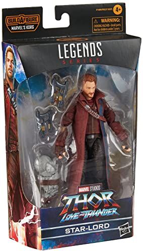 Marvel Hasbro Legends Series Star Lord, action figure collezionabile da 15 cm, ispirata al film Thor: Love and Thunder, include 2 accessori e 1 parte Build-A-Figure