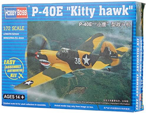 Hobbyboss Hobby Boss 80250 Plastic Model Kit Scale 1:72 -Modellino Aereo P-40E Kittyhawk