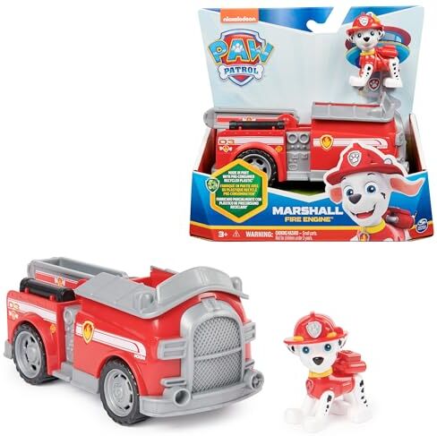 Paw Patrol , Camion dei Pompieri di Marshall, Veicolo e Personaggio Marshall, Giochi Bambini, 3+ anni