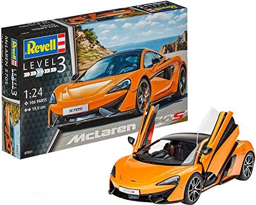 Revell - McLaren 570S Kit Modello Auto, Colore Arancione, 07051