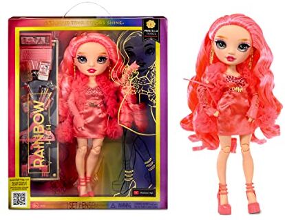 Rainbow High Fashion Doll: PRISCILLA PEREZ. Bambola Rosa con Vestito alla Moda e Oltre 10 Accessori di Gioco Colorati. Dai 4 ai 12 Anni