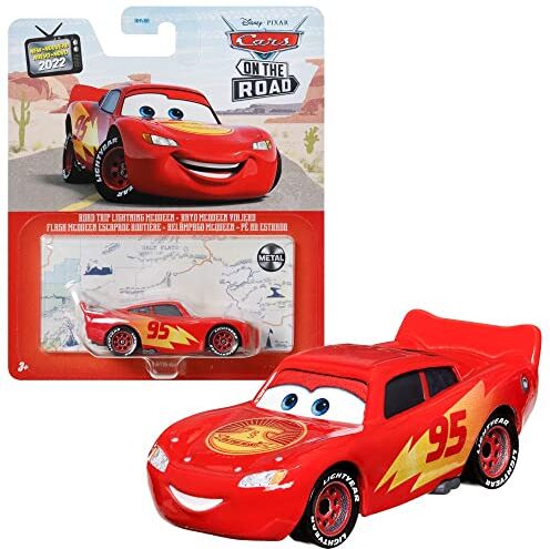 Mattel Selezione Veicoli Racing Style   Disney Cars   Cast 1:55 Veicoli Auto, DXV29N Cars 3 Single:Lightning McQueen Road Trip