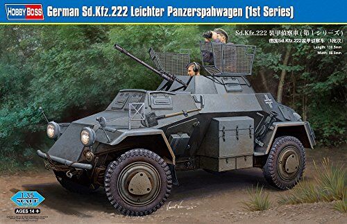 Hobbyboss 1:35 -Modellino Carro Armato German SD.Kfz.222 Leichter Panzerspahwagen (1st Series)