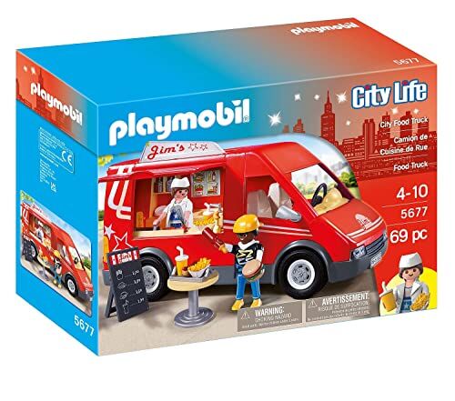 Playmobil City Life  Food Truck, Giocattoli per Bambini dai 4 Anni