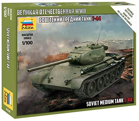 Zvezda 6238 Modello da Montare, T-44 Soviet Tank, Scala 1/100