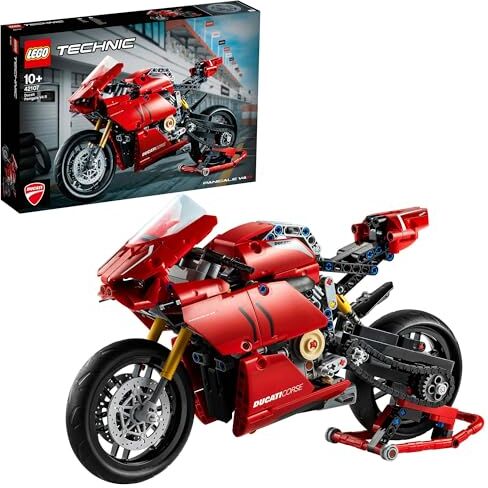 Lego Technic Ducati Panigale V4 R, Moto Giocattolo da Collezione, Giochi per Bambini, Bambine Ragazzi e Ragazze da 10 Anni in su, Kit Modellismo Adulti da Costruire, Replica Modello Originale