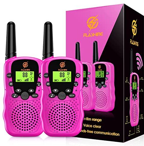 Tesoyzii Regalo Bambina 3 4 5 6 7 8 Anni, Walkie Talkie Bambini Giocattoli Bambina 3-12 Anni Radio Trasmittenti Giochi Bambini 3-12 Anni Walky Talky Giochi Esterno Bambini da Giardino