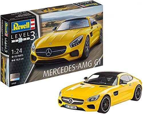 Revell - Mercedes-AMG GT Benz Kit Veicolo in Metallo, Colore Giallo, 07028