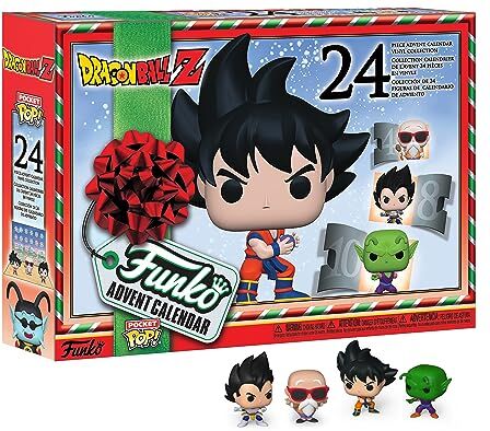 Funko Advent Calendar: Dragon Ball Z Goku 24 Giorni di Sorprese Mini Figura in Vinile da Colleziones Mystery Box Idea Regalo di Natale per Ragazze, Ragazzi e Bambini Christmas Countdown