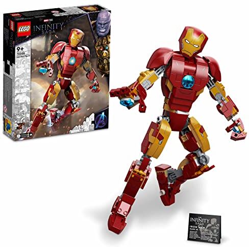 Lego Marvel Personaggio di Iron Man, Giocattoli Super Heroes per Bambini, dal Film Avengers: Age Of Ultron della Saga dell'Infinito, Idee Regalo