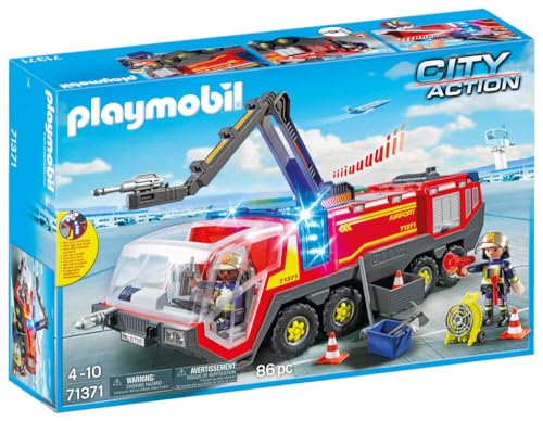 Playmobil veicolo antincendio aeroportuale con luce e suono