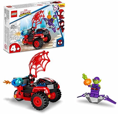 Lego Marvel Spidey e i Suoi Fantastici Amici Miles Morales: La Techno Trike di Spider-Man Giocattolo con Macchina, Giochi per Bambini dai 4 Anni