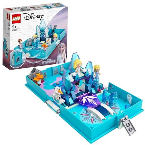 Lego Disney Elsa e le Avventure Fiabesche del Nokk, Libro Apribile e Portatile, Mini Bamboline e Cavallo Giocattolo, Giochi Creativi per Bambini