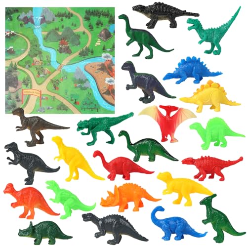 Liamostee Mini statuette a forma di dinosauro, giocattolo a partire da 3, 4, 5, 6, 7, 8 anni, giocattolo per bambini a partire dai 3 ai 6 anni, regalo per il compleanno dei bambini
