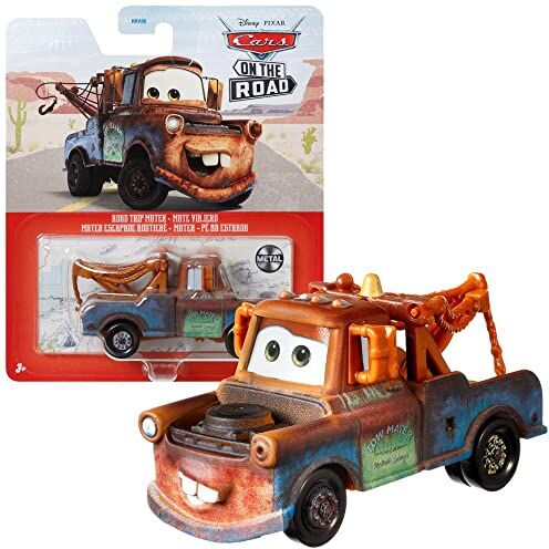 Mattel Selezione Veicoli Racing Style, Disney Cars, Cast 1:55 Veicoli Auto, DXV29N Cars 3 Single:Hook/Mater Road Trip ()