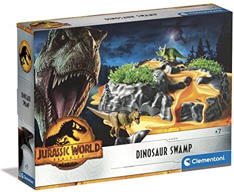 Clementoni Jurassic World 3 Dominion-Palude Scientifico 7 Anni, Gioco Dinosauri-Made in Italy, Multicolore, Medio, 19206