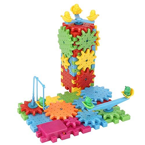 Zerodis 81 Pezzi Set di Puzzle Bambini Ingranaggio Giocattoli Building Blocks Colorato Jigsaw Gioca Educazione Precoce Giocattolo Cognitivo Regalo Compleanno per Oltre 3 Anni Bambini