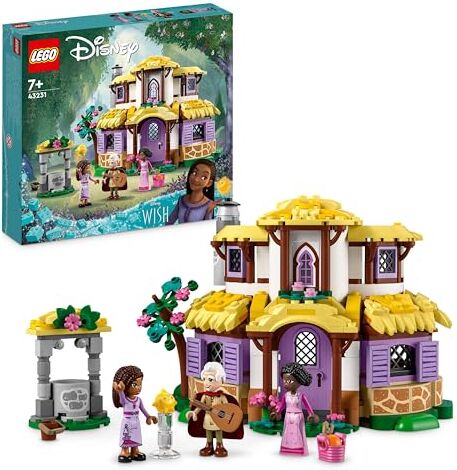 Lego Disney Wish Il Cottage di Asha, Casa delle Bambole Giocattolo dal Film Wish con Mini Bamboline di Asha, Sakina e Sabino e la Figura di Star, Idea Regalo di Natale per Bambine e Bambini