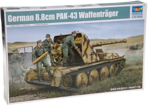 Trumpeter 1:35 -Modellino Carro Armato Waffentrager 8.8cm Pak 43 SPG (TRU05550)