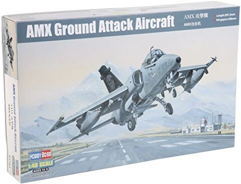 Hobbyboss - Kit di modellini in plastica AMX Ground Attack Aircraft, Colore Bianco, 1:48 Scale,