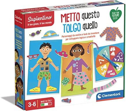 Clementoni Metto Questo, Tolgo Quello Gioco Educativo Sapientino, Multicolore, 3 Anni