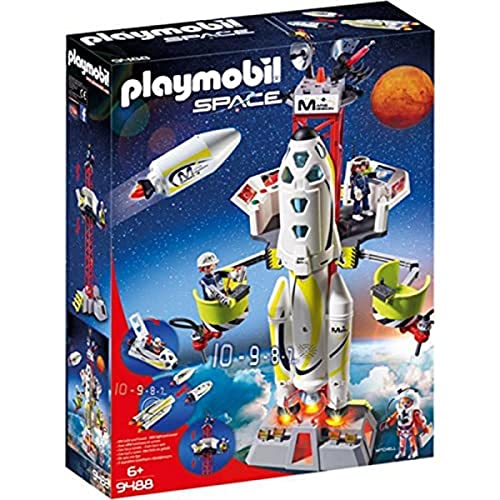 Playmobil Space  Razzo spaziale con rampa di lancio, Dai 6 anni
