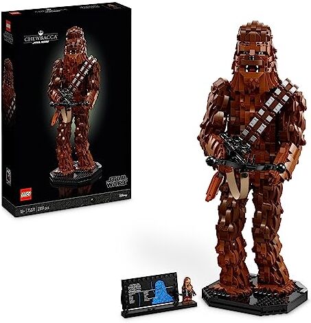 Lego Star Wars Chewbacca, Figura da Collezione di Wookiee con Balestra, Minifigure e Targa Informativa, Kit Modellismo per Adulti 40esimo Anniversario Il Ritorno dello Jedi, Regalo Uomo e Donna