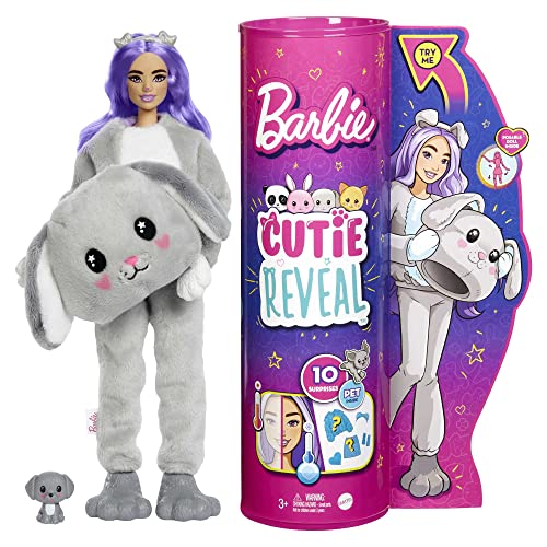 Barbie Bambola Cutie Reveal Cagnolino, Giocattolo per Bambini 3+ Anni,